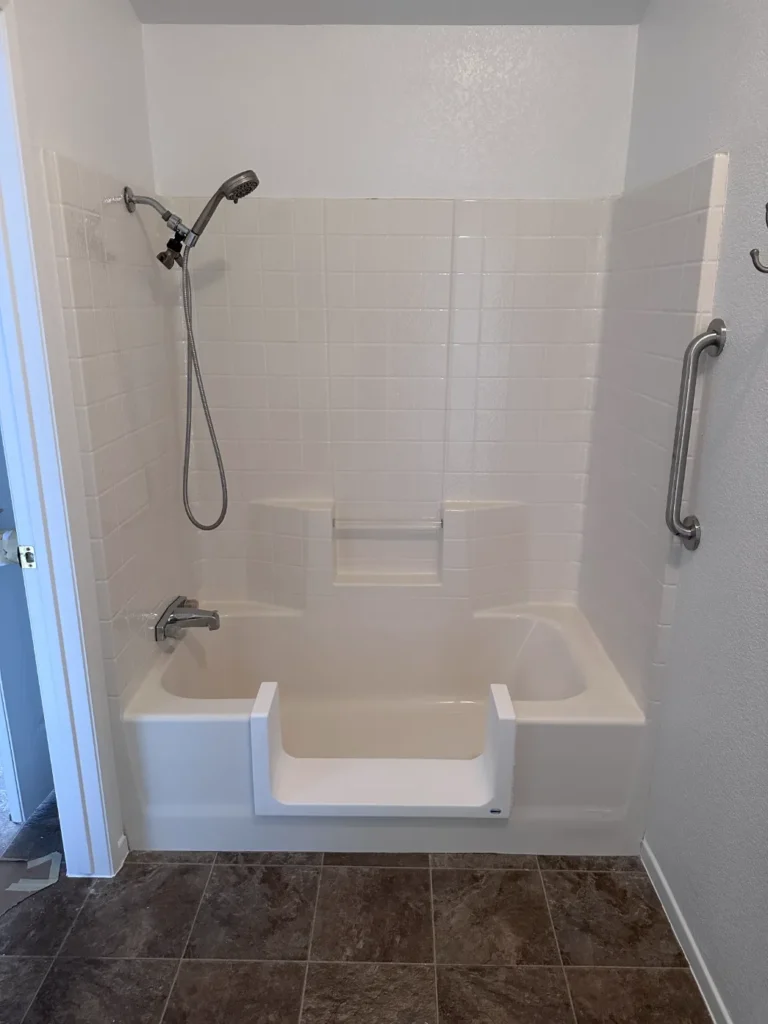 Step through tub remodel